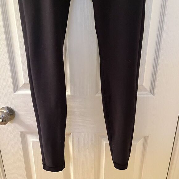 Lululemon Wunder Under Reversible Black Quilt Spring Leggings Full Length Size 8 - Picture 15 of 16